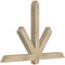Ekena Millwork Kennewick Rough Sawn Timber Gable Bracket, Douglas Fir, 60"W x 40"H x 4"D x 4"F, 16/12 Pitch GBW060X40X0404KEN00RDF - alternate 3